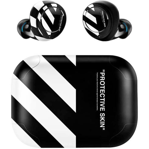 Black and White Stripes Amazon Echo Buds Skin