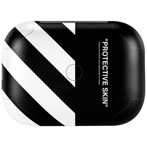 Black and White Stripes Amazon Echo Buds Skin