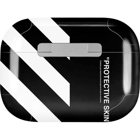 Black and White Stripes AirPods Skins