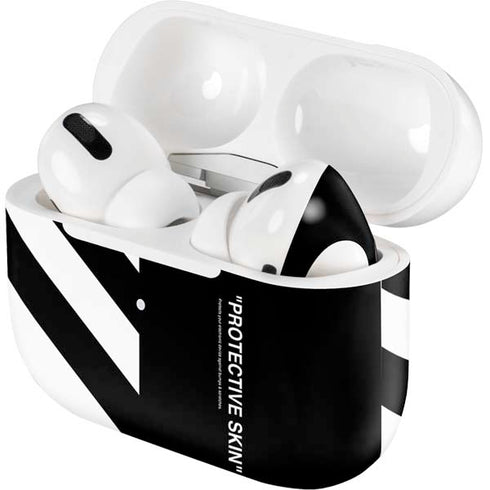 Black and White Stripes AirPods Skins