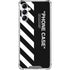 Black and White Stripes Gabb Phone 4 Clear Case