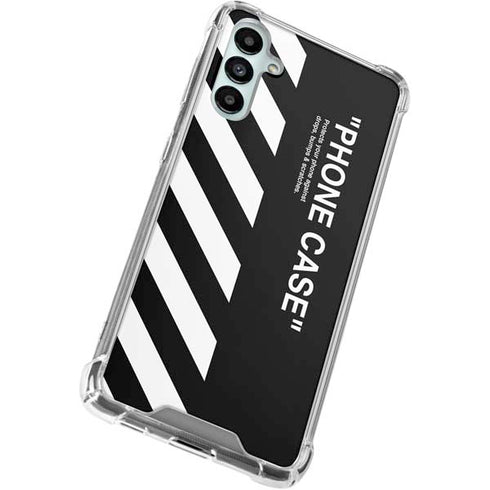 Black and White Stripes Gabb Phone 4 Clear Case