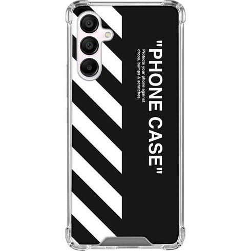 Black and White Stripes Galaxy A16 5G Clear Case