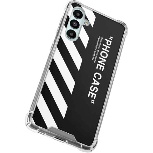 Black and White Stripes Galaxy A16 5G Clear Case