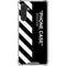 Black and White Stripes Galaxy A17 Clear Case