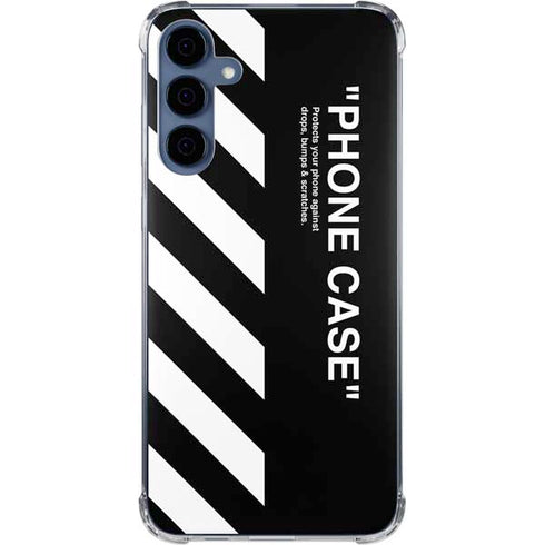 Black and White Stripes Galaxy A35 5G Clear Case