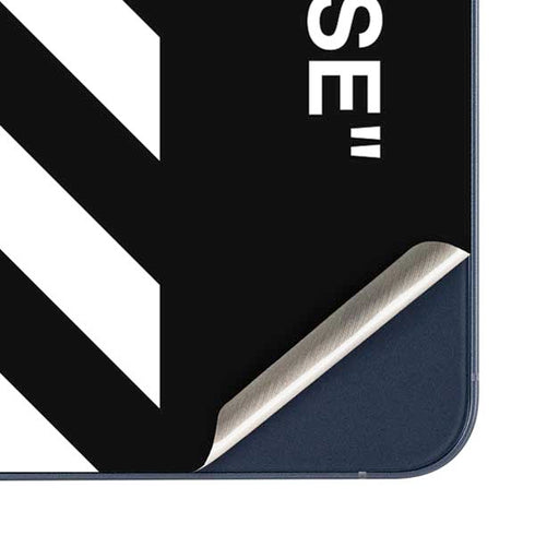 Black and White Stripes Galaxy A35 5G Skin