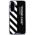 Black and White Stripes Galaxy A36 5G Clear Case