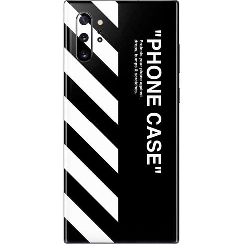 Black and White Stripes Galaxy Note 10 Plus Skin