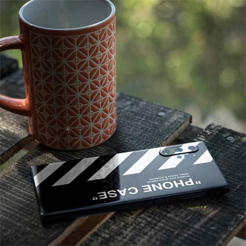 Black and White Stripes Galaxy Note 10 Plus Skin