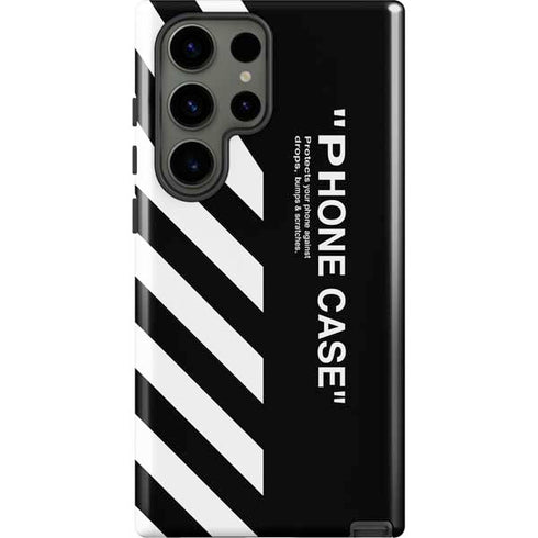 Black and White Stripes Galaxy S23 Ultra Pro Case