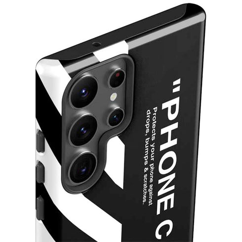 Black and White Stripes Galaxy S23 Ultra Pro Case
