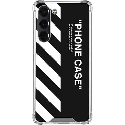 Black and White Stripes Galaxy S24 FE Clear Case