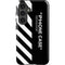 Black and White Stripes Galaxy S25 Impact Case