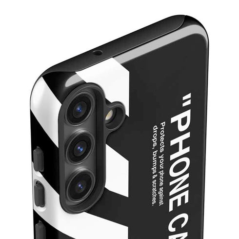 Black and White Stripes Galaxy S25 Impact Case