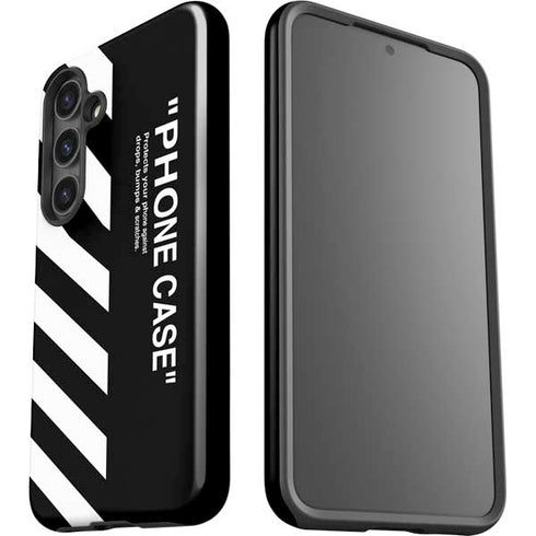 Black and White Stripes Galaxy S25 Impact Case