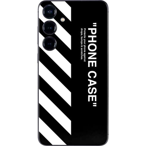 Black and White Stripes Galaxy S25 Skin