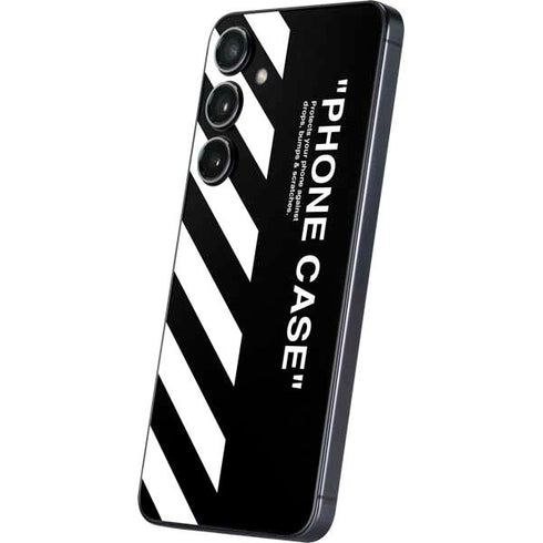 Black and White Stripes Galaxy S24 Skin