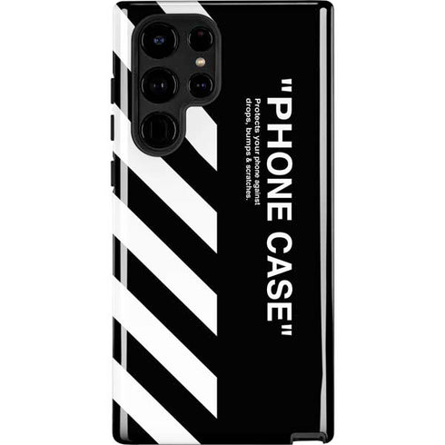 Black and White Stripes Galaxy Cases