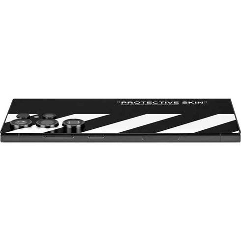 Black and White Stripes Galaxy S24 Ultra Skin