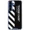 Black and White Stripes Galaxy S25 Clear Case