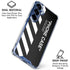 Black and White Stripes Galaxy S25 Clear Case