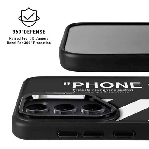 Black and White Stripes Galaxy S26 Kickstand Case