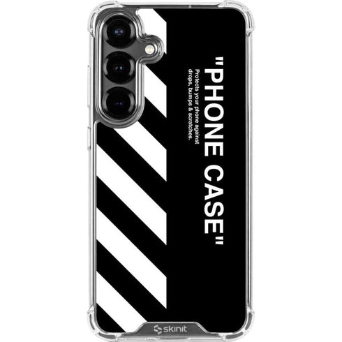 Black and White Stripes Galaxy S26 Plus Clear Case