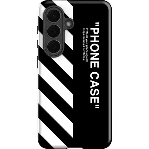 Black and White Stripes Galaxy S26 Plus Impact Case