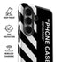 Black and White Stripes Galaxy S26 Plus Impact Case