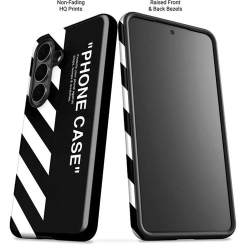 Black and White Stripes Galaxy S26 Plus Impact Case