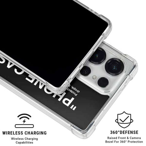 Black and White Stripes Galaxy S26 Ultra Clear Case