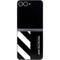 Black and White Stripes Galaxy Z Flip6 Skin