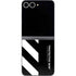 Black and White Stripes Galaxy Z Flip6 Skin