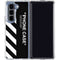 Black and White Stripes Galaxy Z Fold5 5G Clear Case