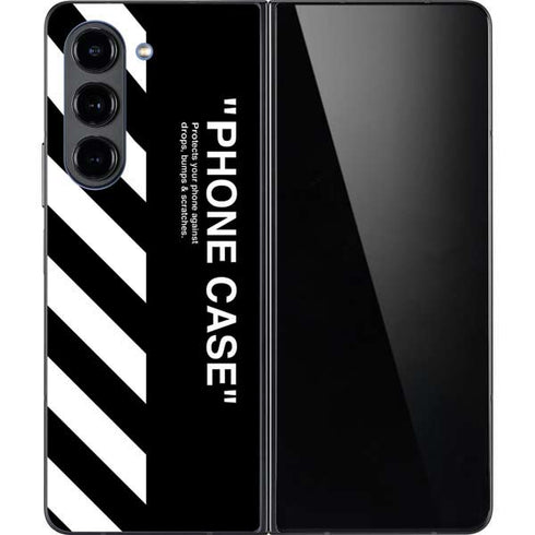 Black and White Stripes Galaxy Z Fold5 5G Skin