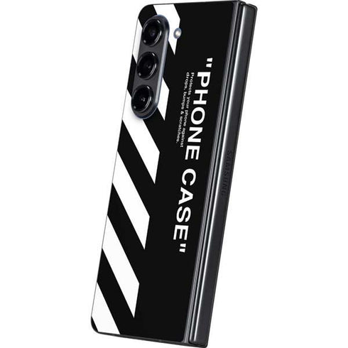 Black and White Stripes Galaxy Z Fold5 5G Skin
