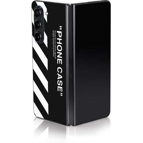 Black and White Stripes Galaxy Z Fold5 5G Skin