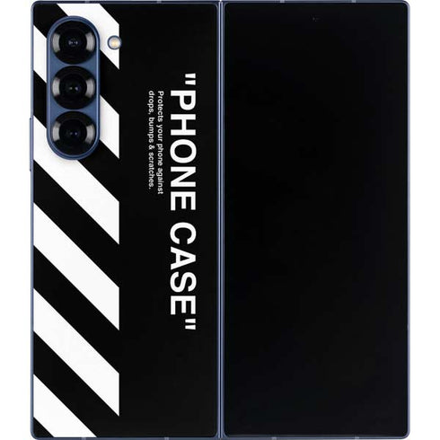 Black and White Stripes Galaxy Z Fold6 Skin