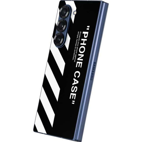 Black and White Stripes Galaxy Z Fold6 Skin