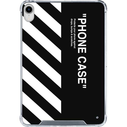 Black and White Stripes iPad 11th Gen (2025) Clear Case