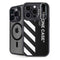 Black and White Stripes iPhone 14 Pro Max Kickstand Case
