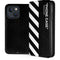 Black and White Stripes iPhone 15 Plus Folio Case