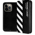 Black and White Stripes iPhone 15 Pro Folio Case