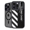 Black and White Stripes iPhone 15 Pro Kickstand Case