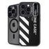 Black and White Stripes iPhone 15 Pro Kickstand Case