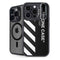 Black and White Stripes iPhone 15 Pro Max Kickstand Case