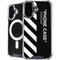 Black and White Stripes iPhone 16 MagSafe Case