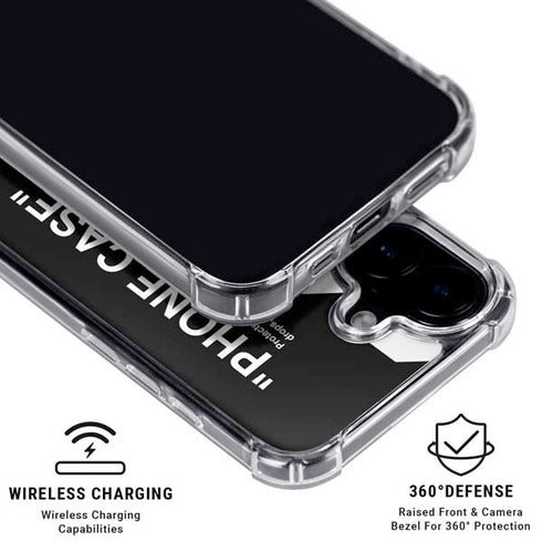 Black and White Stripes iPhone 16 MagSafe Case
