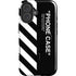 Black and White Stripes iPhone 16 Plus Magsafe Impact Case